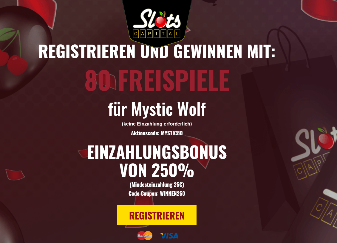 Slots Capital DE 80 Free
                                        Spins (Germany)
