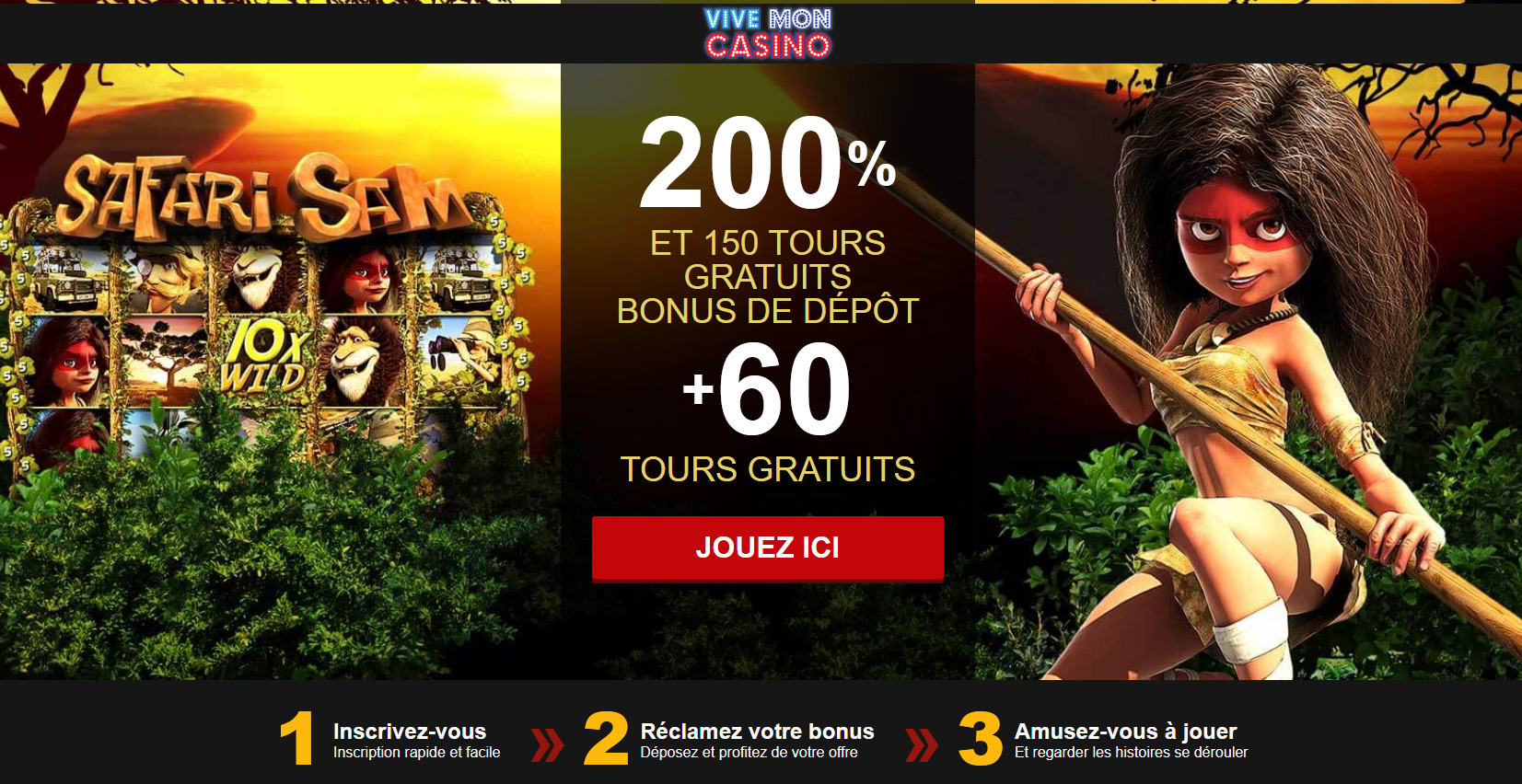 200 % ET 150 TOURS GRATUITS BONUS DE DÉPÔT + 60 TOURS GRATUITS 200 % ET 150 TOURS GRATUITS BONUS DE DÉPÔT + 60 TOURS GRATUITS